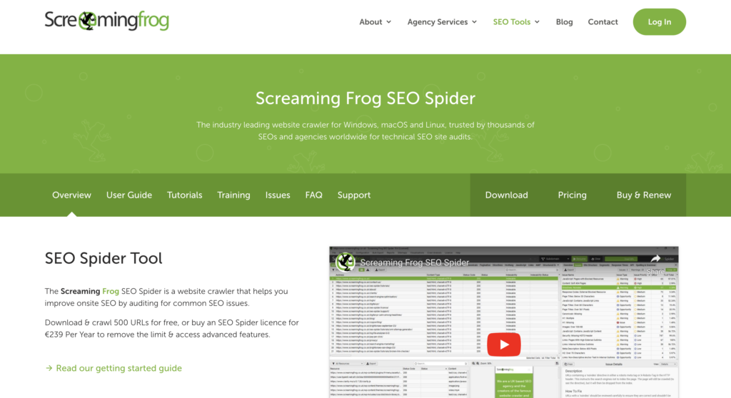 screaming frog seo tools